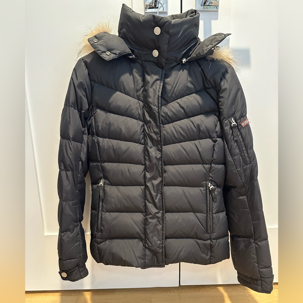 Bogner Fire+Ice Black Puffer Jacket Sz S Down 600
